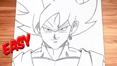 How to Draw Goku Black