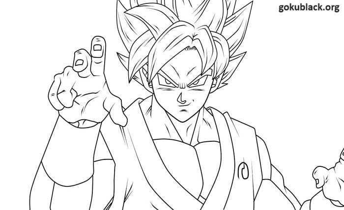 goku black coloring pages